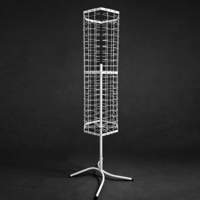 Стойка для очков, 6-ти угольная 120 мест. Цвет: Белый