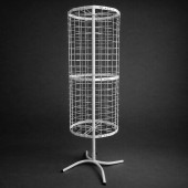 Стойка для очков, 8-ми угольная 160 мест. Цвет: Белый