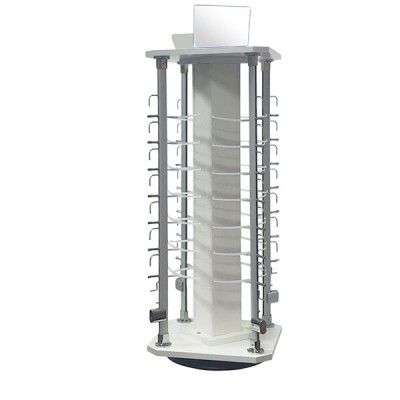 HG-7407 Стойка для очков, вращающаяся с замками. 28 мест. H=730мм HG-7407 Стойка для очков, вращающаяся с замками. 28 мест. H=730мм
