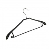 AM-502 (WL-142S) Вешалка виниловая L=440мм. С перекладиной. Цвет: Чёрный