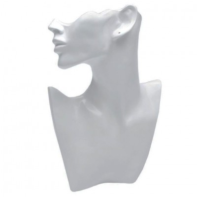 Пластиковая шея с головой. Цвет: Белый
