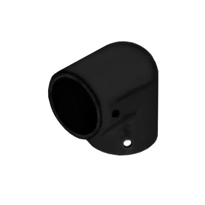 TH-88 Муфта L-образная. Для трубы D=25мм. Цвет: Чёрный